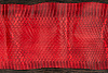 Шкурка змеи с головой, 980×70-110мм (красная глянцевая) - фото №2