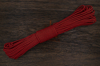 Пaракорд «BlackSpiral red», 1 метр