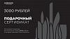 Электронный подарочный сертификат на 3000 рублей - фото №1