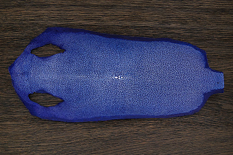 Шкурка ската, 240×110мм (синяя)