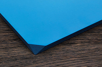 G10 лист 250×145×8(+)мм, чёрный ↔ тёмно-голубой