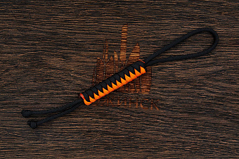 Темляк для ножа 'M "Змейка" (Black, Orange)