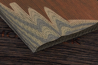 Микарта окунёвая,  плетение холст, плашка 135×90×10мм