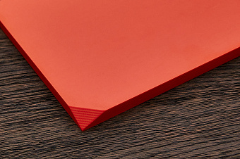 G10 лист 250×130×8(+)мм, красный ↔ оранжевый