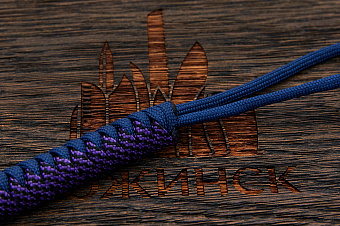 Темляк для ножа 'M "Змейка" (Navy, BlackSpiral purple)