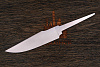 Клинок для ножа «Шип», сталь M398, 63-64HRC - фото №1