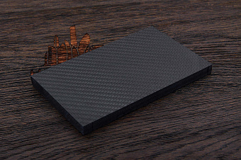 Карбон 3К саржа, комплект на 2 плашки 130×80×10мм