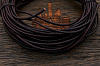 Кожаный шнурок 3мм (коричнево-чёрный), кратно 1м - фото №2