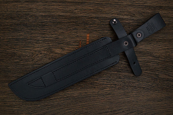 Ножны с фиксирующим хлястиком 230×42мм, черные (АиР)