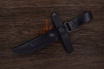 Ножны с фиксирующим хлястиком, для ножей с клинком до 125×23мм