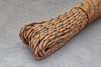 Паракорд «Camo gray-orange», 1 метр