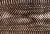 Шкурка змеи, 900×70-115мм (коричневая глянцевая) - фото №2
