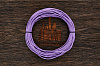 Кожаный шнурок 2мм (фиолетовый), кратно 1м - фото №1