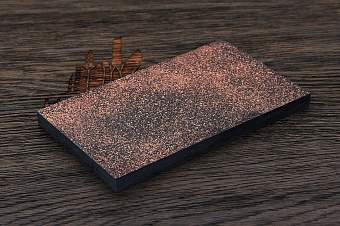 Карбон с бронзовой пудрой, комплект на 2 плашки 130×80×9мм