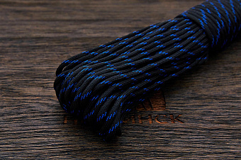 Пaракорд «OnBlack blue», 1 метр