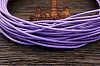 Кожаный шнурок 2мм (фиолетовый), кратно 1м - фото №2