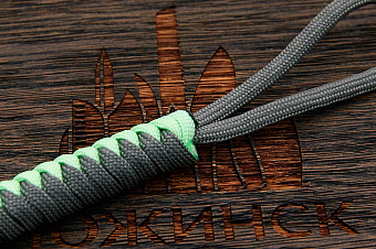 Темляк для ножа 'M "Змейка" (Gray, Green 'fluor')