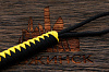 Темляк для ножа 'M "Змейка" (Black, Neon yellow) - фото №2