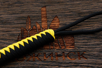 Темляк для ножа 'M "Змейка" (Black, Neon yellow)