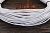 Кожаный шнурок 2мм (белый), кратно 1м - фото №2