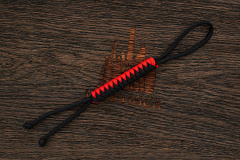 Темляк для ножа 'M "Змейка" (Black, Red)
