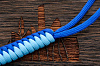 Темляк для ножа 'M "Змейка" (Blue, Blue 'fluor) - фото №2
