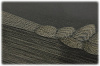 Текстолит чёрный, плетение лён, плашка 135×90×10мм - фото №2