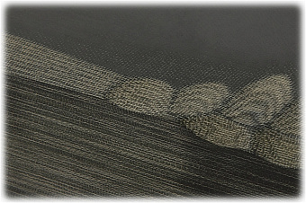 Текстолит чёрный, плетение лён, плашка 135×90×10мм