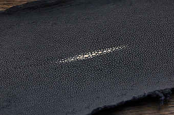 Шкурка ската, 340×140мм (черная)