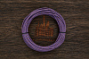 Кожаный плетенный шнурок 3,0мм, отрез кратно 1м (фиолетовый) - фото №1