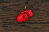 Фиксатор для шнура "Grenade" 17×32мм (красный) - фото №1