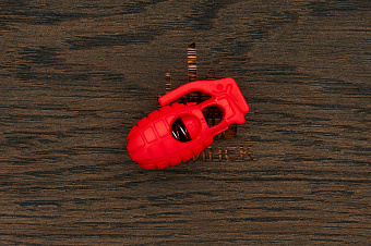 Фиксатор для шнура "Grenade" 17×32мм (красный)