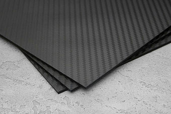 Kydex Carbon (black) 1,52мм, лист 300x200мм
