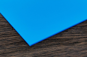 Оргстекло синее, лист 130×130×3мм