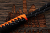 Темляк для ножа 'M "Змейка" с подвеской (Black 'ref', Orange) - фото №2