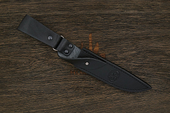 Ножны с фиксирующим хлястиком 130×20мм, черные (АиР)