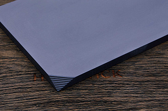 G10 лист 250×130×8(+)мм, чёрный ↔ серо-синий