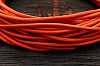Кожаный шнурок 3мм, отрез кратно 1м (оранжевый) - фото №2