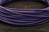 Кожаный плетенный шнурок 3,0мм, отрез кратно 1м (фиолетовый) - фото №2