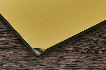 G10 лист 250×145×8(+)мм, чёрный ↔ жёлтый