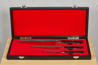 Кухонный набор из 3-х ножей в подарочной коробке