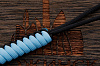 Темляк для ножа 'M "Змейка" с подвеской (Black, Blue 'fluor') - фото №2