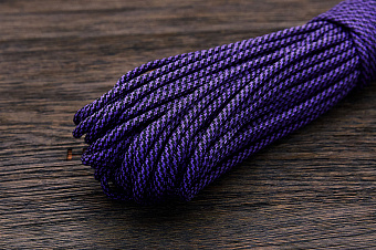Паракорд «BlackSpiral purple», 1 метр