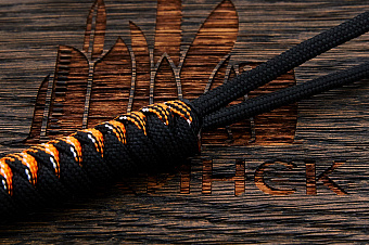 Темляк для ножа 'M "Змейка" (Black, Camo orange)