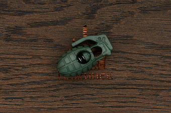Фиксатор для шнура "Grenade" 17×32мм (зелёный)