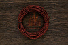 Кожаный плетенный шнурок 3,0мм (антик), кратно 1м - фото №1