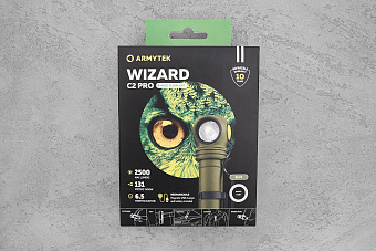 Фонарь Armytek Wizard C2 Pro Magnet USB Olive, диод XHP50.2, холодный свет