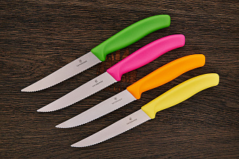 Кухонный набор из 4-х ножей для стейков и подставки
