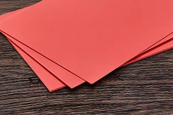 G10 spacer красный, лист 250×130×0,6±0,1мм