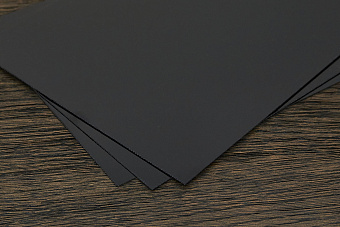 G10 spacer чёрный, лист 250×130×0,6±0,1мм